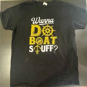 Gildan Cotton Boat Stuff TShirt *Good Cond* Size L